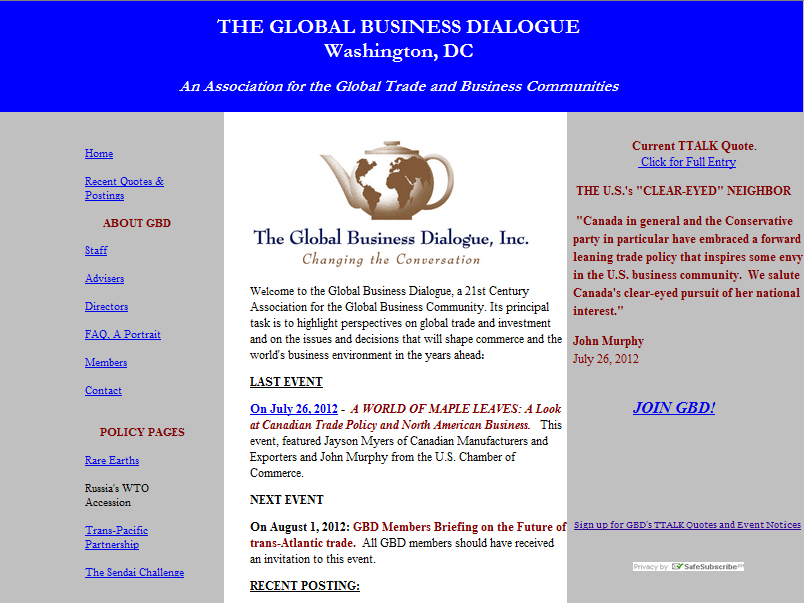 Global Business Dialogue 