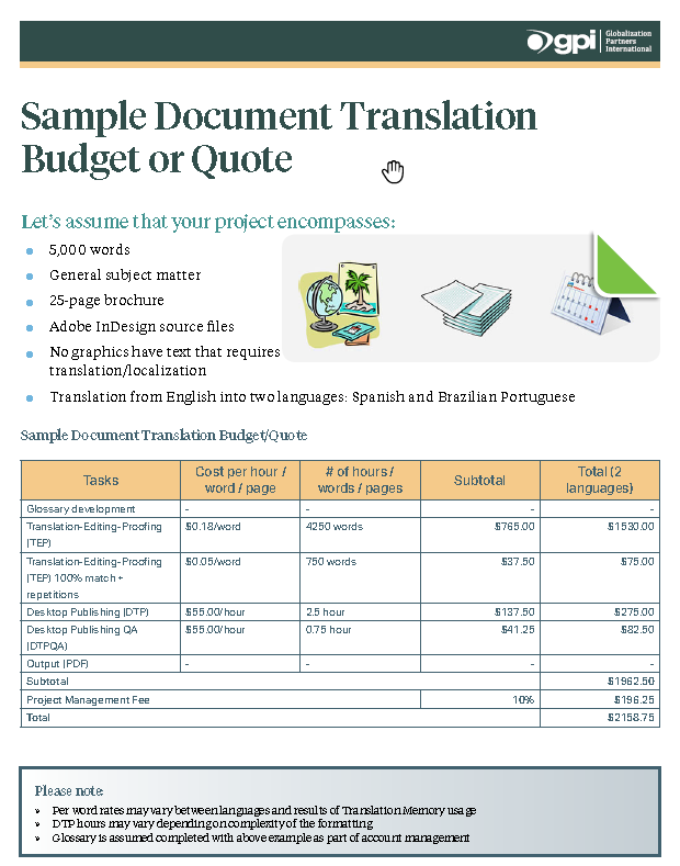 Document Translation Costs