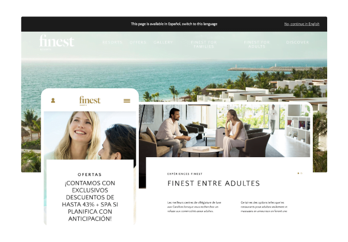 Finest Resorts Localization