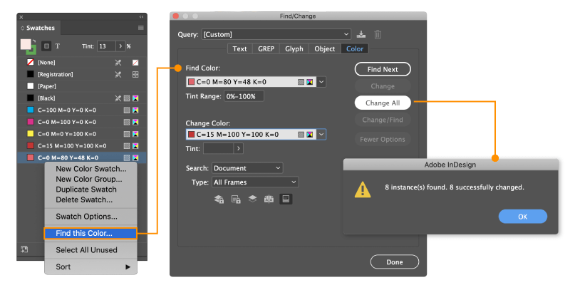 Change Locate Color in Adobe InDesign