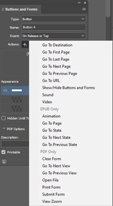 InDesign Actions