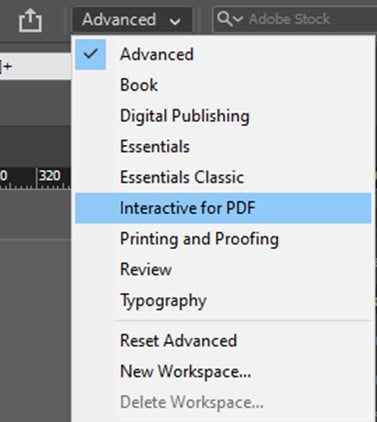 InDesign Interactive for PDF