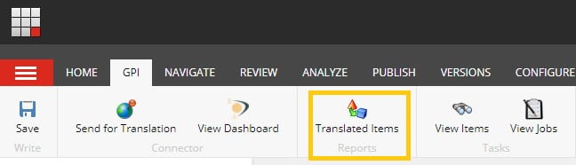 Translated Items Report - Sitecore