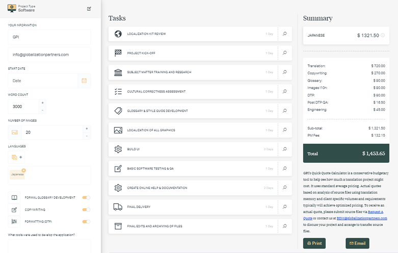 How much does Software translation cost - sample quote - GPI Blog