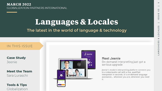 Welcome to Languages & Locales newsletter - March edition