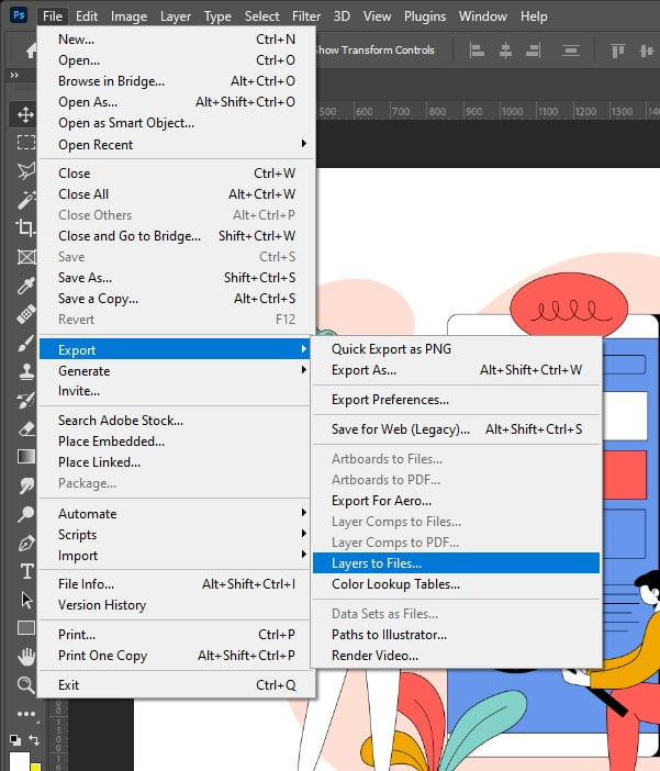 Adobe with Storyline Integration - .AI-Format - Export as Layers