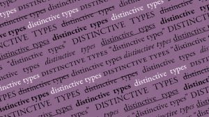 Distinctive Types