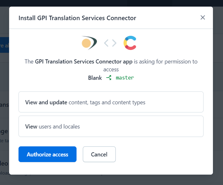 Install GPI Contentful Translation Services Connector