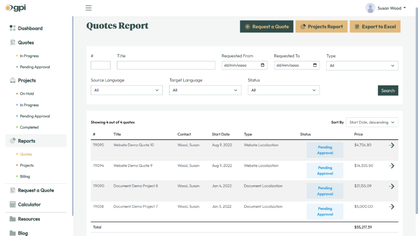 Translation Reports