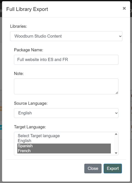 Flexible Export Methods – HCL DXP Translation Connector