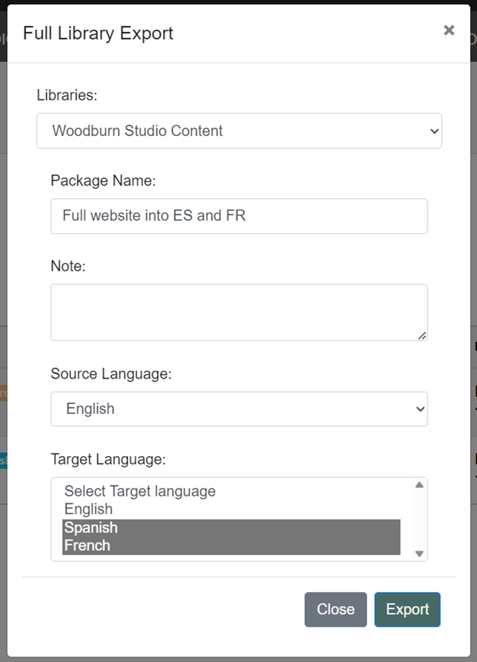 Flexible Export Methods - HCL DX Translation Connector